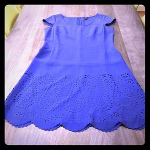 Ann Taylor drop waist laser-cut dress